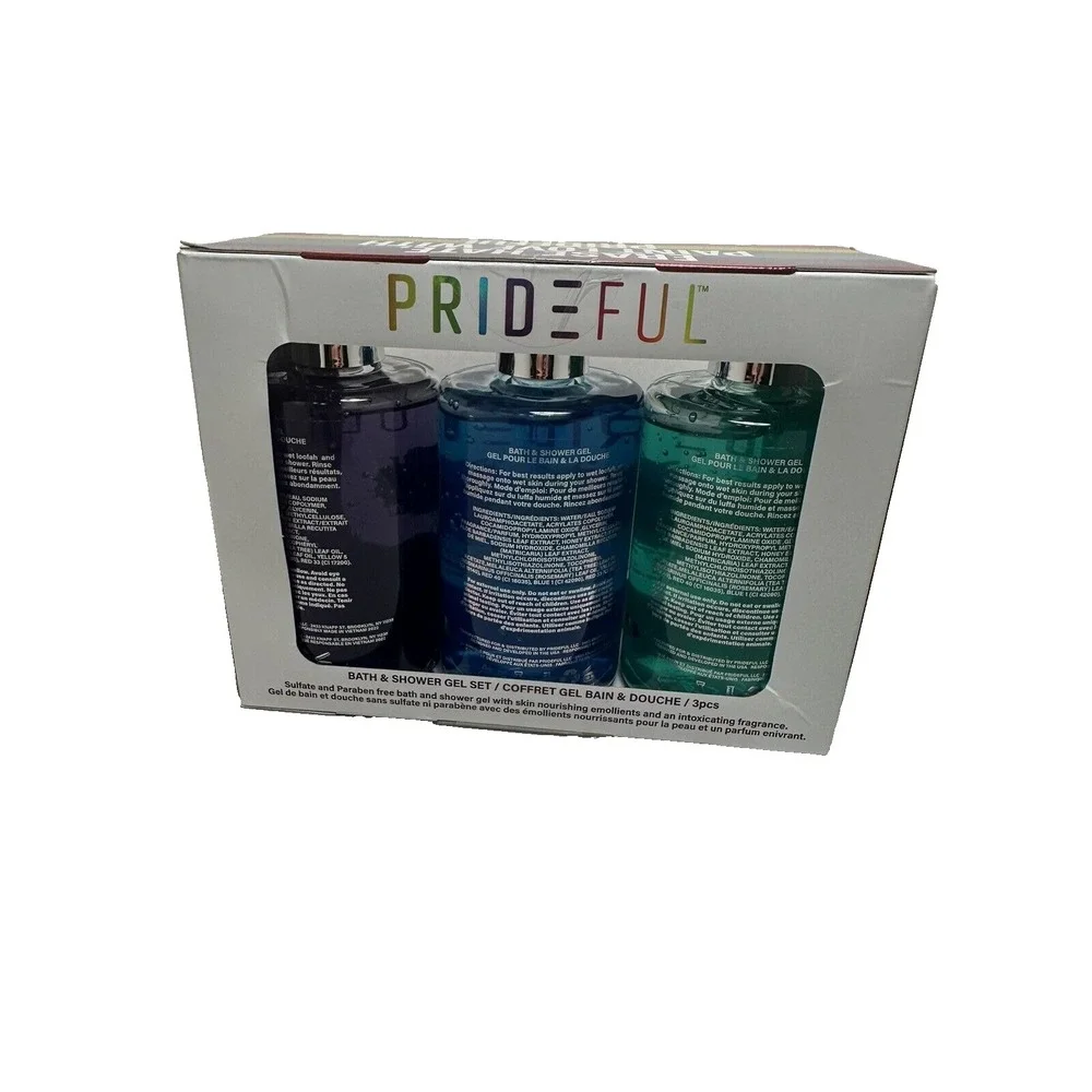 prideful bath & shower set 3 pack‎ 8.96 oz each